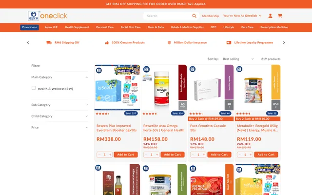 Alpro Pharmacy: The online store